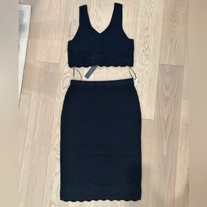House of Harlow knit skirt and top 2-piece set, NWT size Medium
